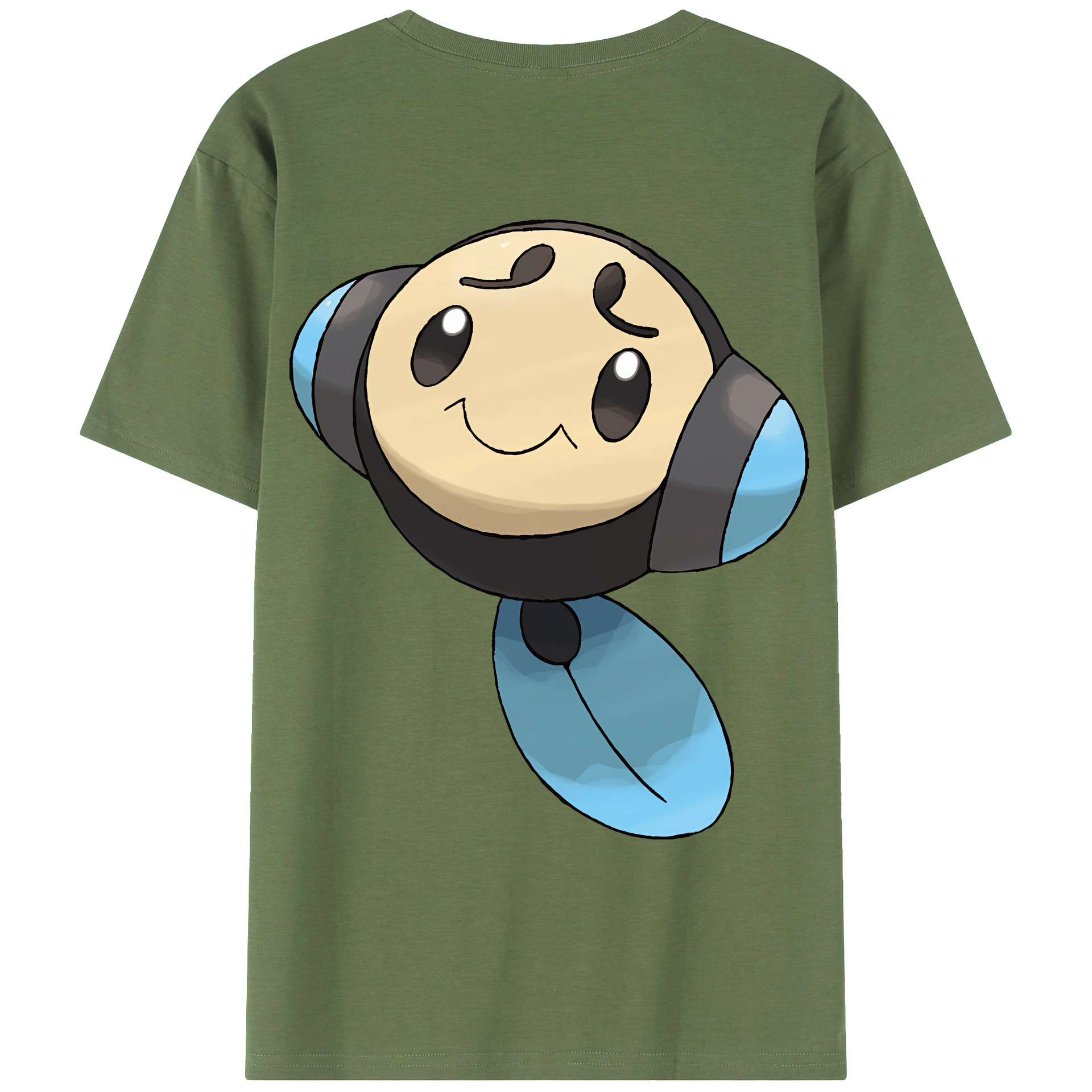 （画像用） ポケットモンスター Pokémon 綿100％ メンズ半袖Tシャツ（バックプリント） 通気性